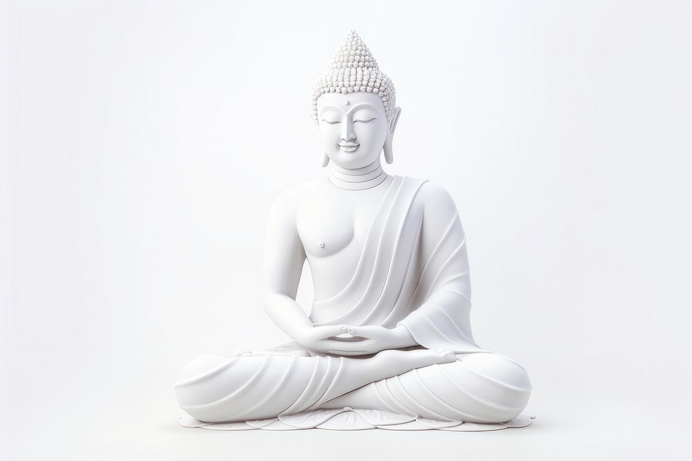 Buddhism white representation spirituality.