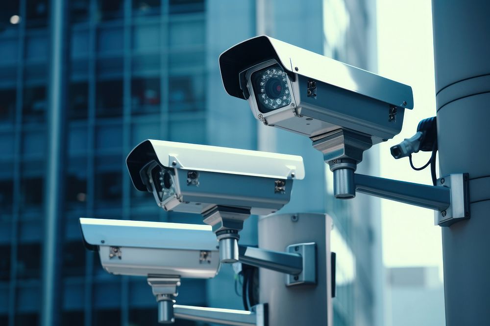CCTV len technology security surveillance.