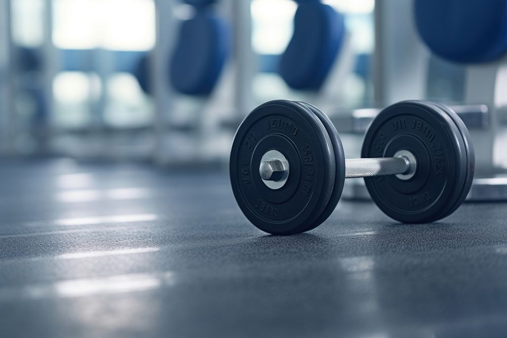 Dumbell gym fitness sports. AI generated Image by rawpixel.