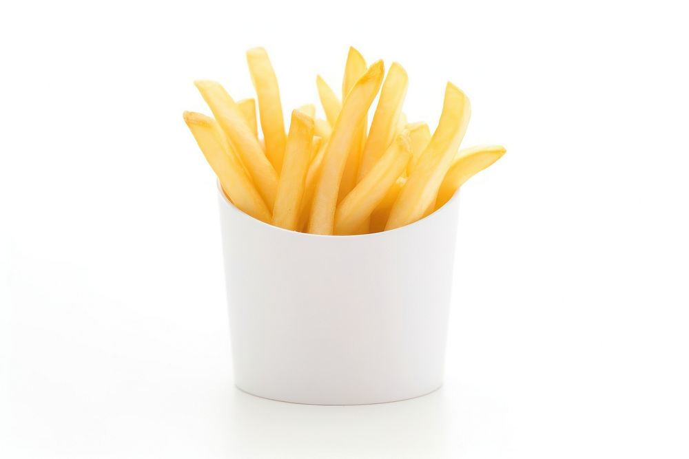 French fries food white background french fries.