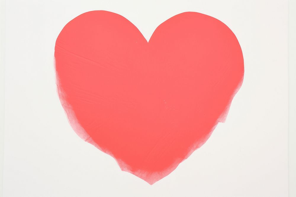 Heart white background creativity rectangle.