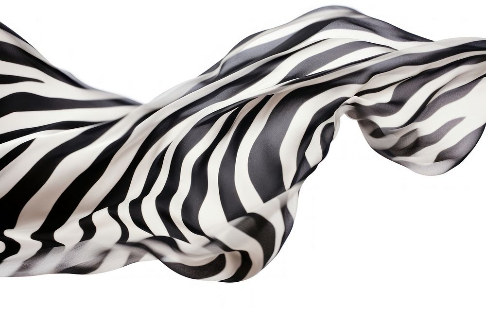Zebra pattern fabric white white background monochrome.