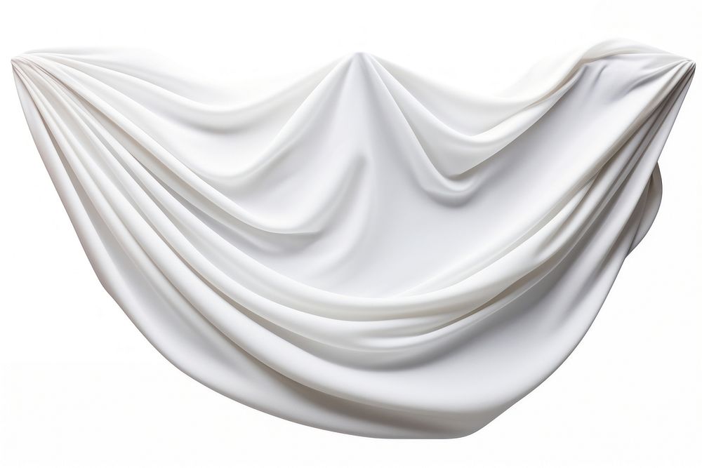 Chevron on fabric textile white white background.