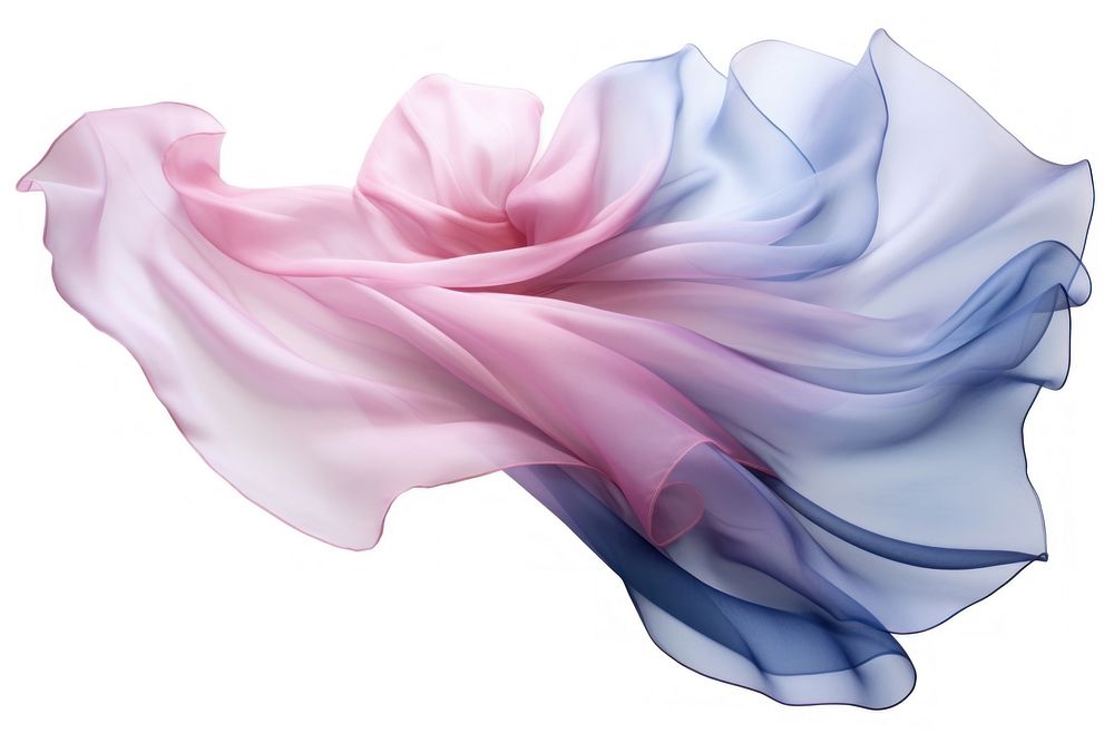 Flower pattern silk textile white background fragility.