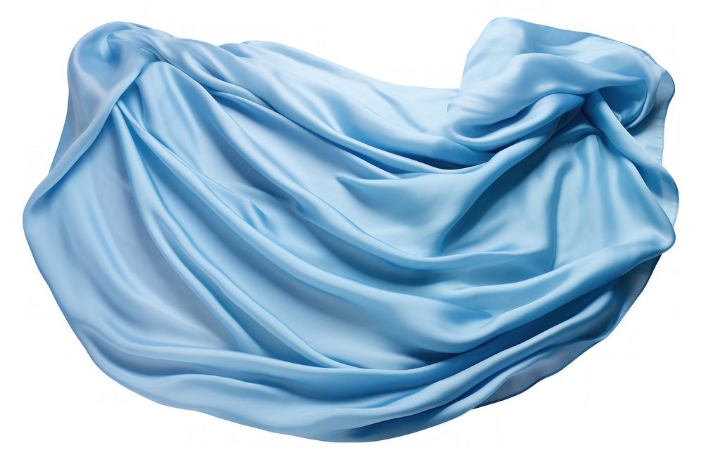 Light blue cotton fabric textile white silk.
