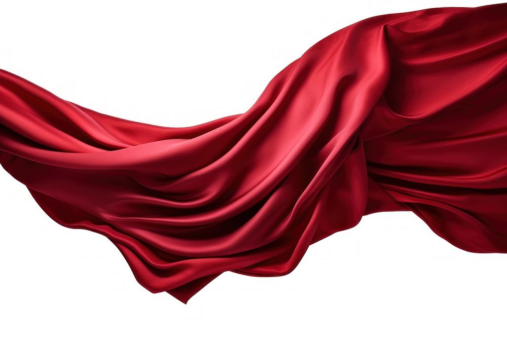 Red wine silk fabric backgrounds textile white background.