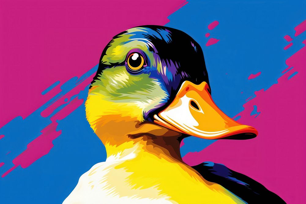  Duck animal bird beak. AI generated Image by rawpixel.