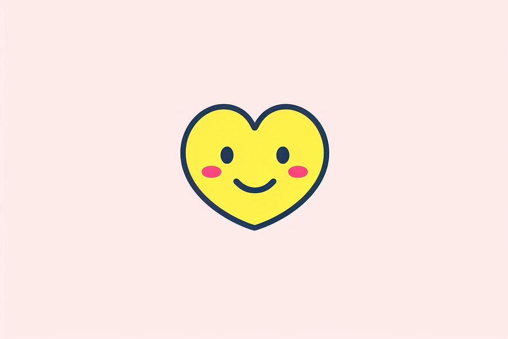 Love emoji symbol creativity happiness. AI generated Image by rawpixel.