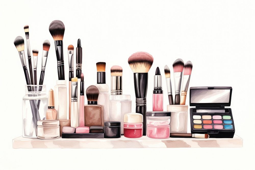 Makeup equipment cosmetics lipstick brush.
