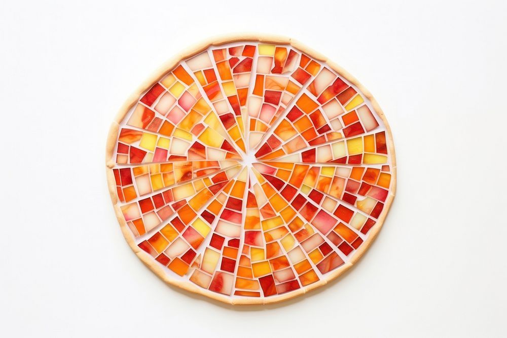 Pizza art white background confectionery.