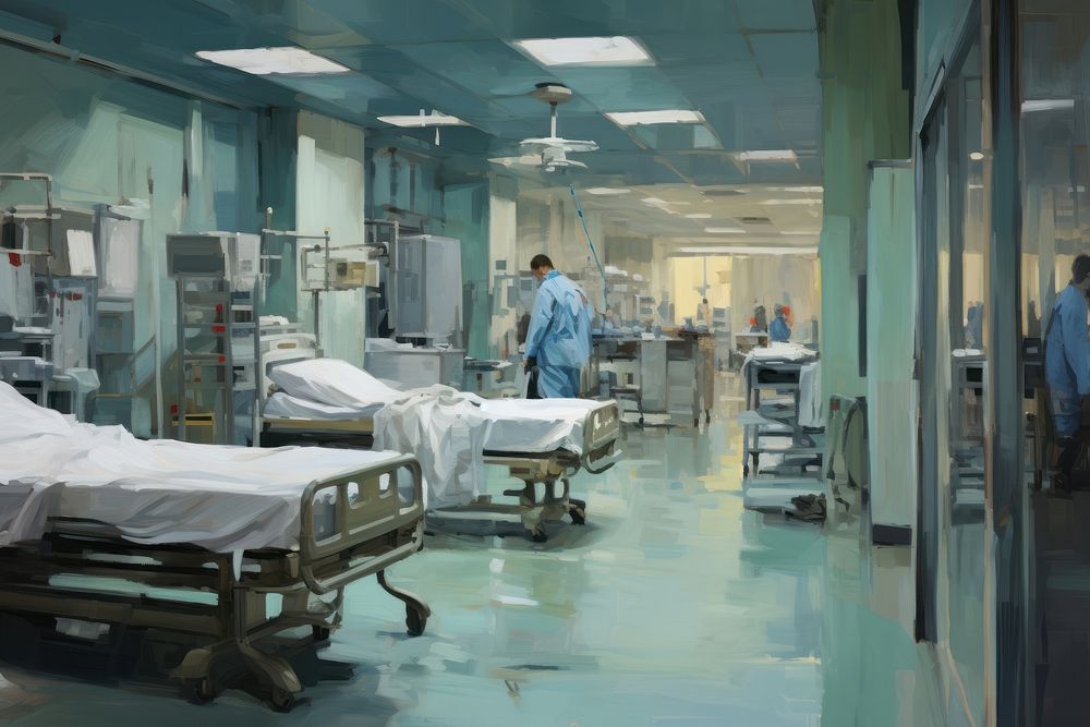  Hospital architecture furniture building. AI generated Image by rawpixel.