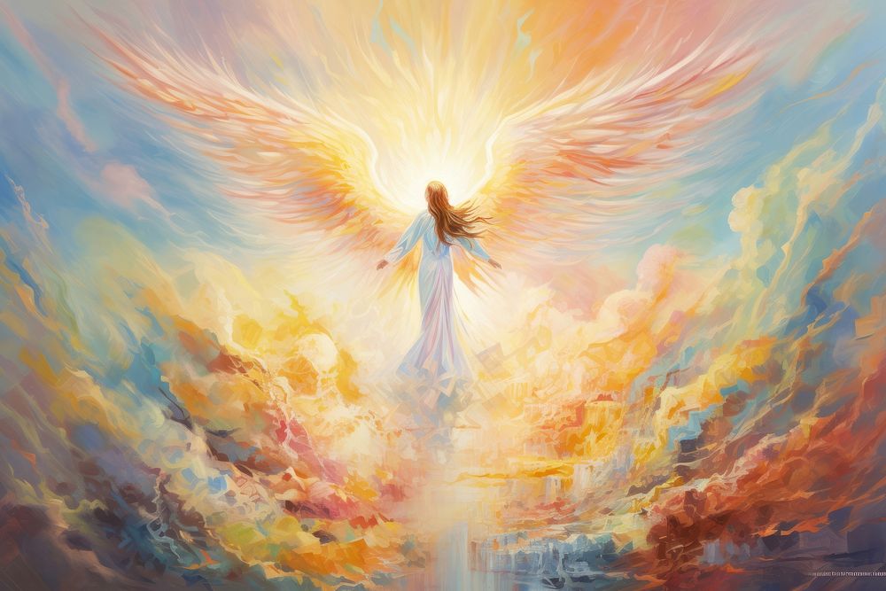Heaven painting angel adult.