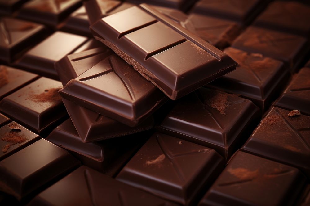 Chocolate bars confectionery dessert food. AI generated Image by rawpixel.