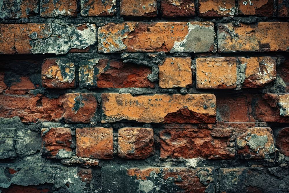 Brick wall architecture old backgrounds. AI generated Image by rawpixel.