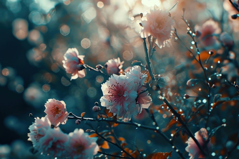 Flower bloom outdoors blossom nature. AI generated Image by rawpixel.