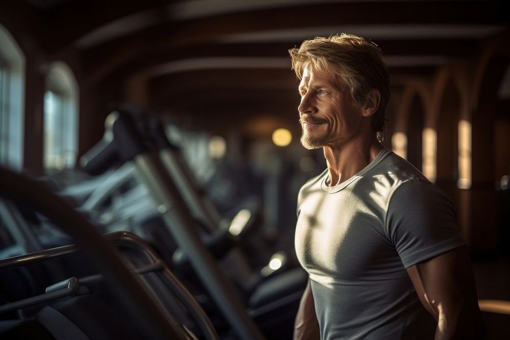 Gym portrait adult determination. AI generated Image by rawpixel.