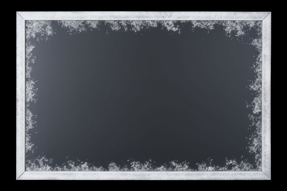 Frosted dices flake frame blackboard black background television.