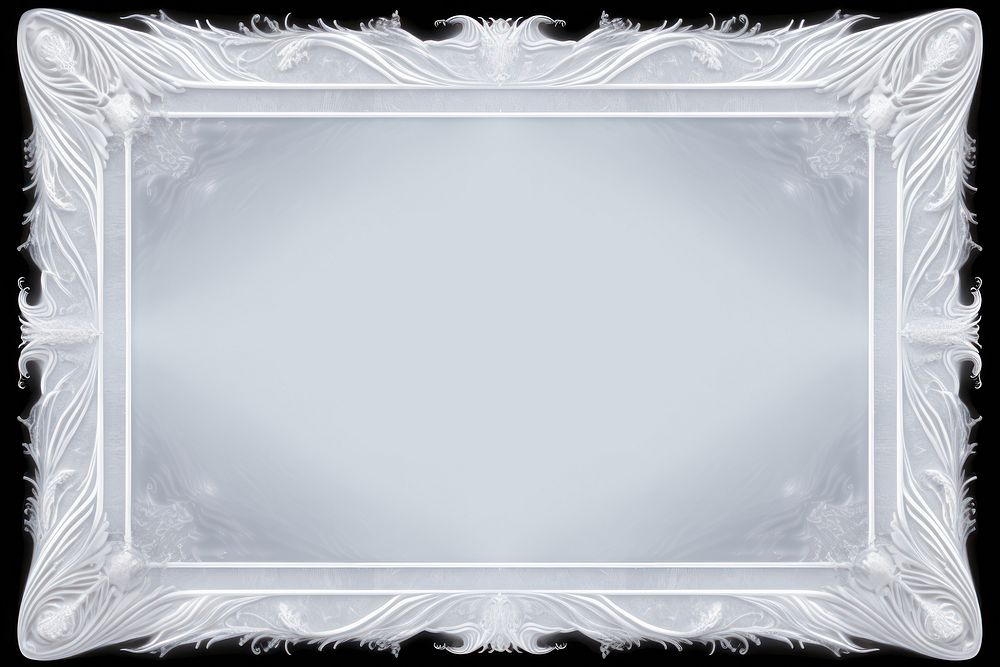 Frosted ice frame backgrounds rectangle furniture.
