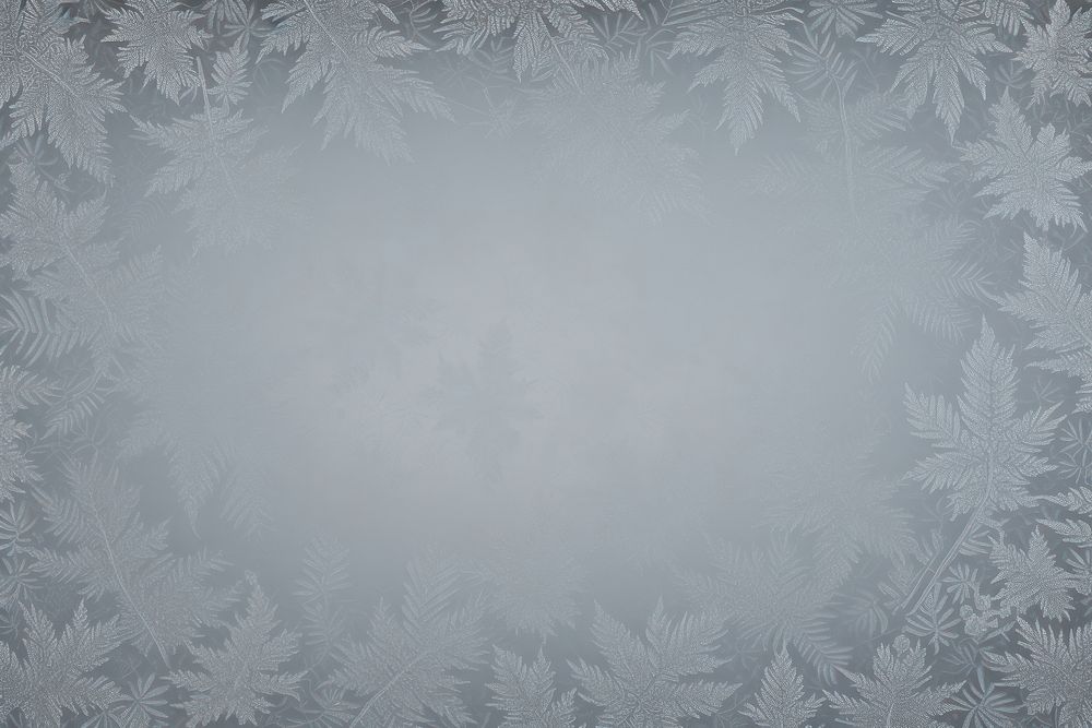 Frosted ice leaves frame backgrounds winter snow.