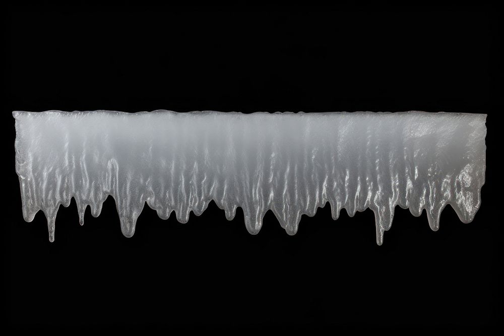 Frosted ice wall statue crystal icicle winter.