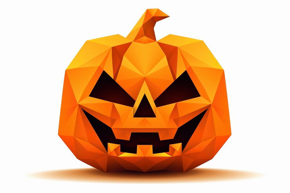 Halloween pumpkin anthropomorphic jack-o'-lantern.