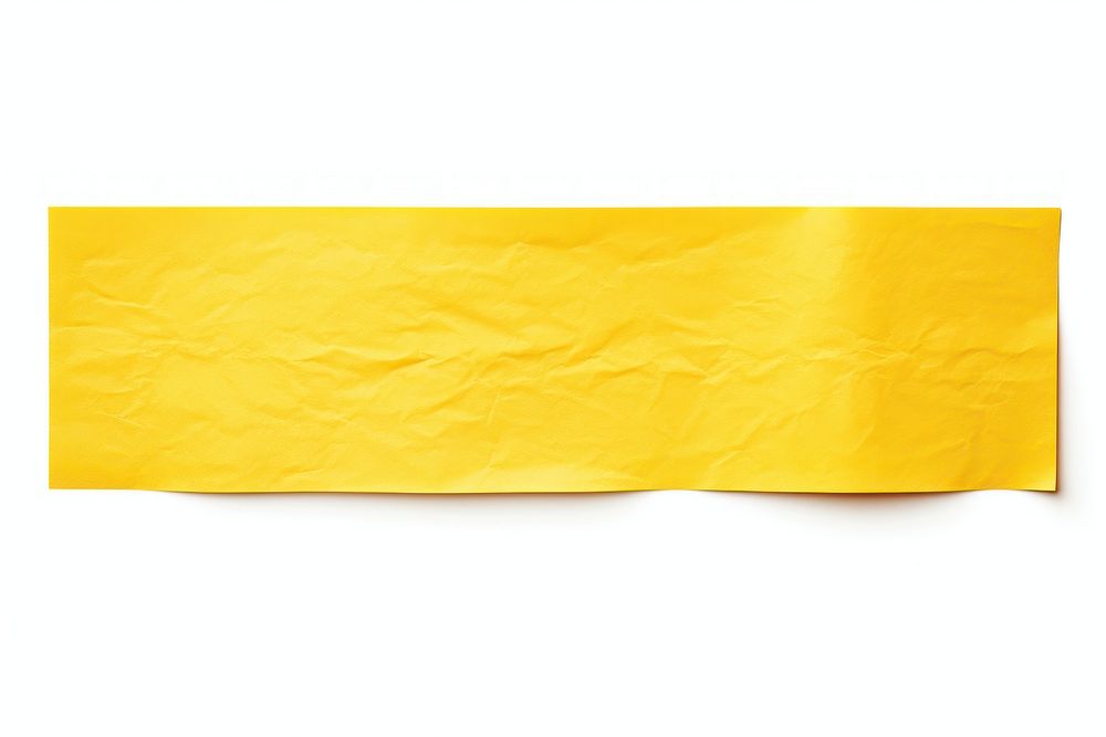 Yellow paper adhesive strip backgrounds yellow white background. AI generated Image by rawpixel.