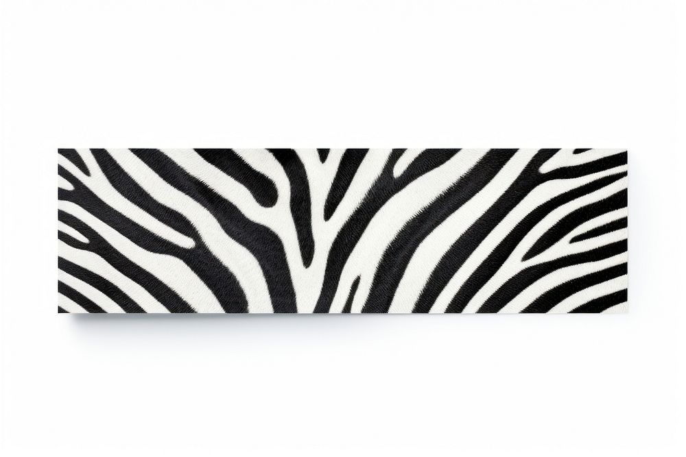 Zebra pattern adhesive strip animal mammal white background. AI generated Image by rawpixel.