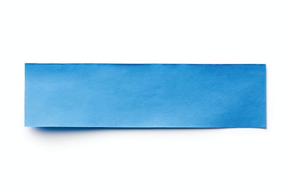 Blue paper adhesive strip blue white background simplicity. AI generated Image by rawpixel.