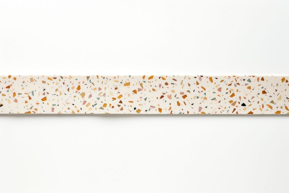 Classic terrazzo pattern adhesive strip backgrounds white background rectangle. AI generated Image by rawpixel.