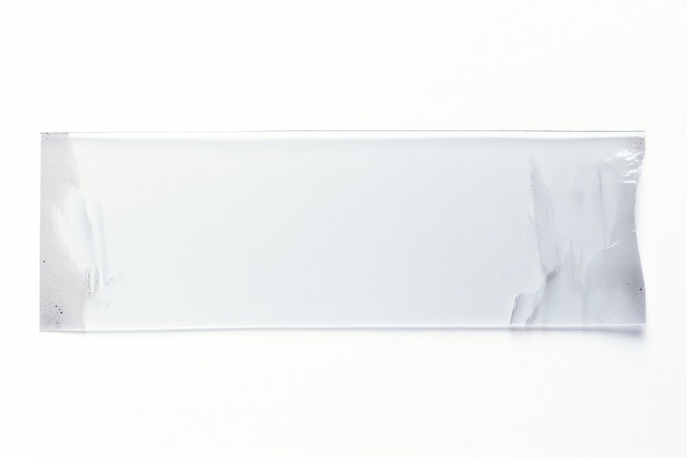 Clear transparent vinyl adhesive strip white paper white background. AI generated Image by rawpixel.
