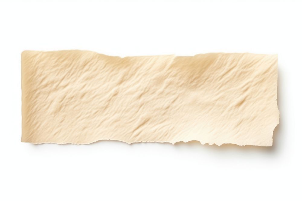 Cream paper adhesive strip backgrounds rough white background. AI generated Image by rawpixel.