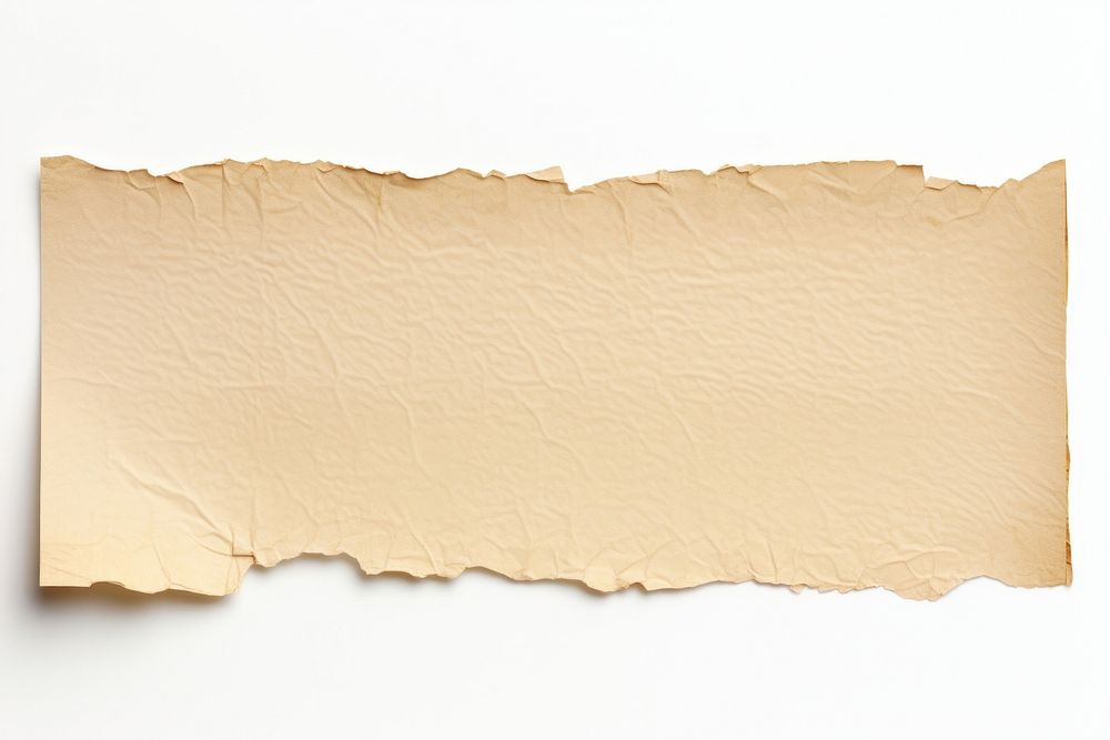 Cream paper adhesive strip backgrounds rough white background. AI generated Image by rawpixel.