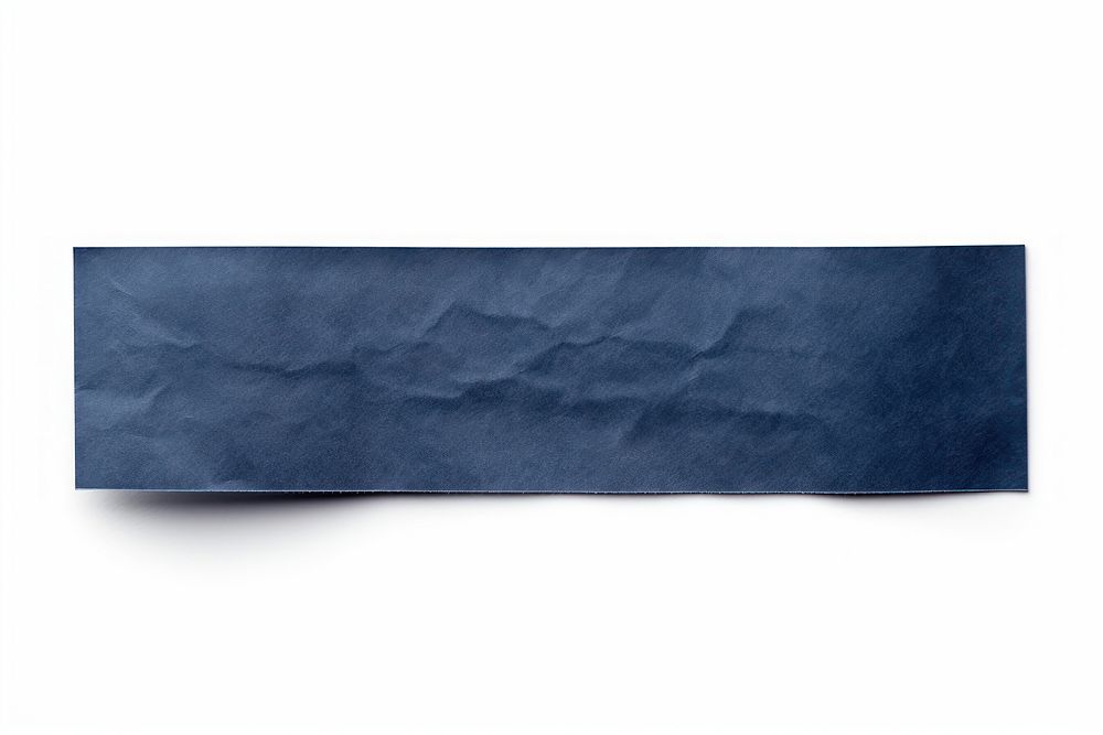 Dark blue paper adhesive strip white background accessories simplicity. AI generated Image by rawpixel.