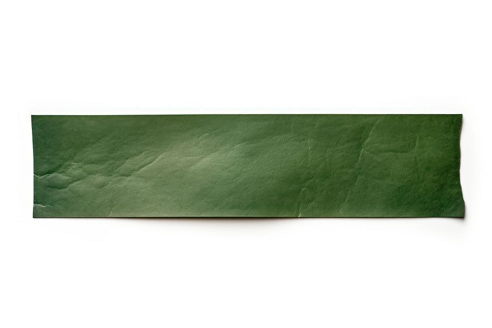 Dark green paper adhesive strip leaf white background blackboard. AI generated Image by rawpixel.