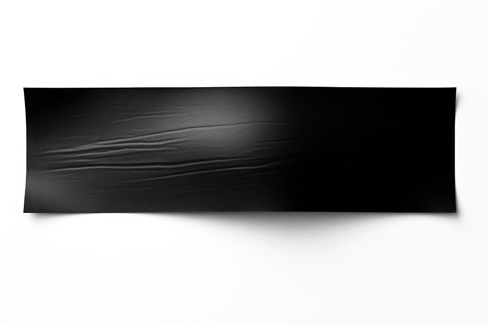 Glossy black vinyl adhesive strip white background electronics simplicity. AI generated Image by rawpixel.