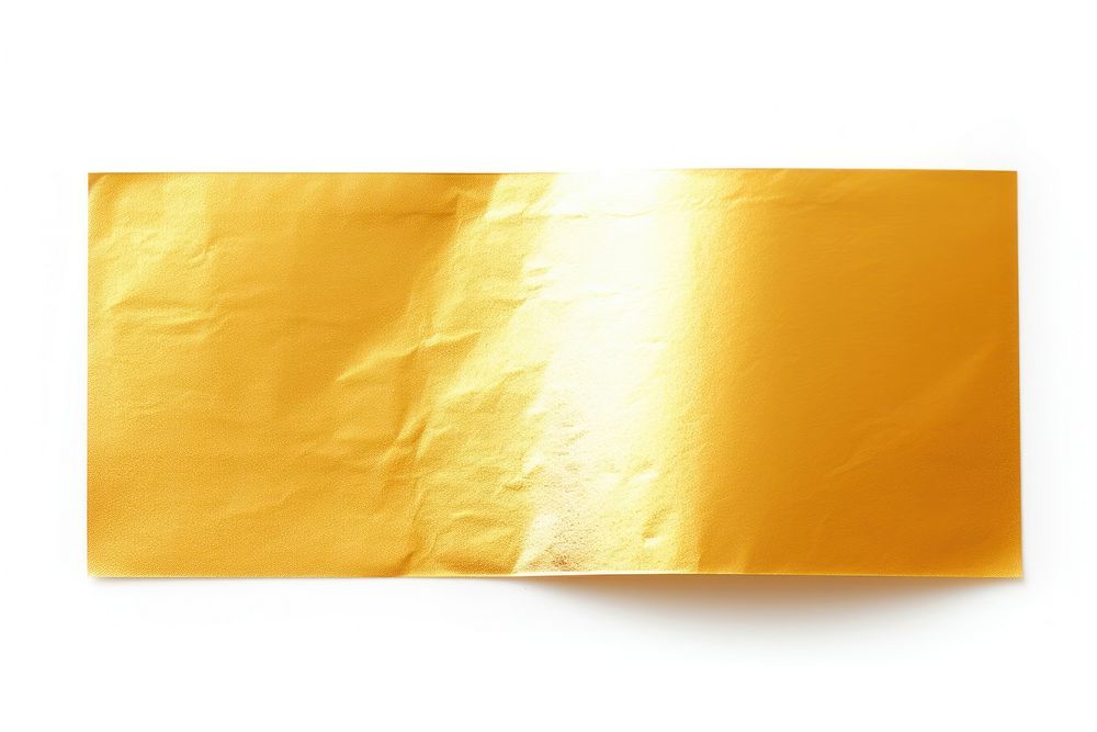Glossy golden foil adhesive strip paper white background blackboard. AI generated Image by rawpixel.