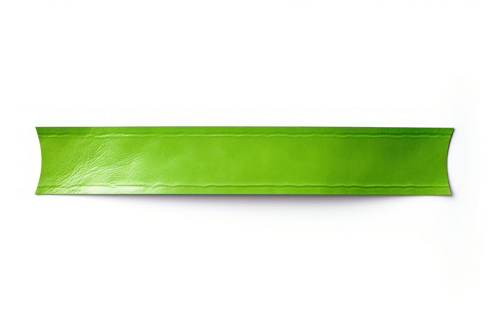 Glossy green vinyl adhesive strip white background accessories rectangle. AI generated Image by rawpixel.