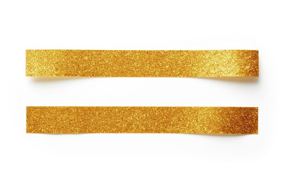 Glossy Gold glitter adhesive strip gold white background accessories. AI generated Image by rawpixel.