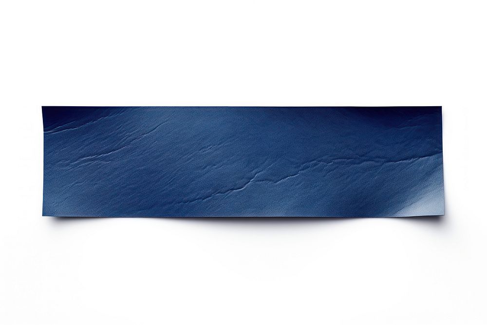 Glossy dark blue vinyl adhesive strip backgrounds paper white background. AI generated Image by rawpixel.
