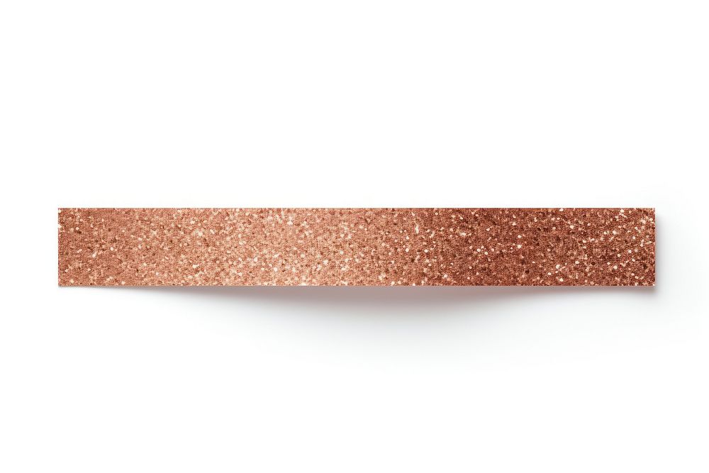Glossy platinum Rose gold glitter adhesive strip white background accessories rectangle. AI generated Image by rawpixel.