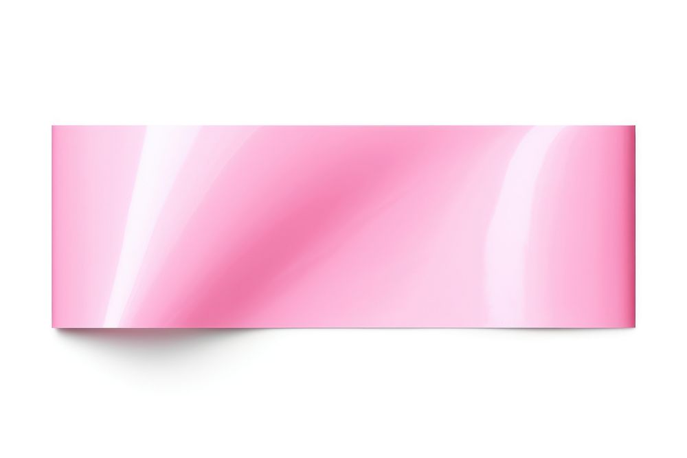 Glossy pink vinyl adhesive strip backgrounds paper white background. AI generated Image by rawpixel.