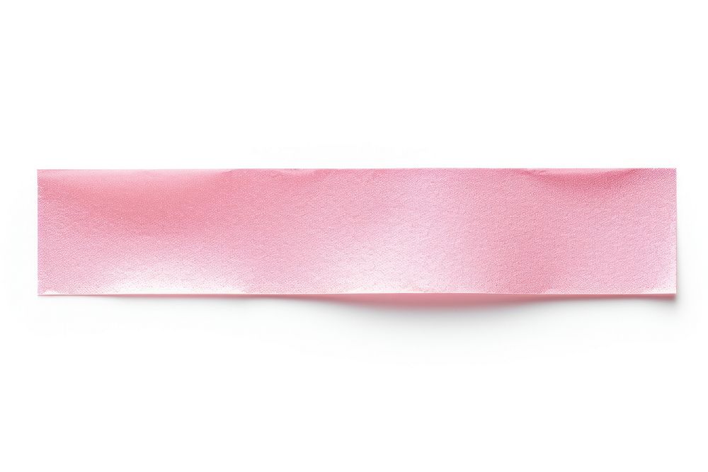 Glossy pink foil adhesive strip paper white background accessories. AI generated Image by rawpixel.