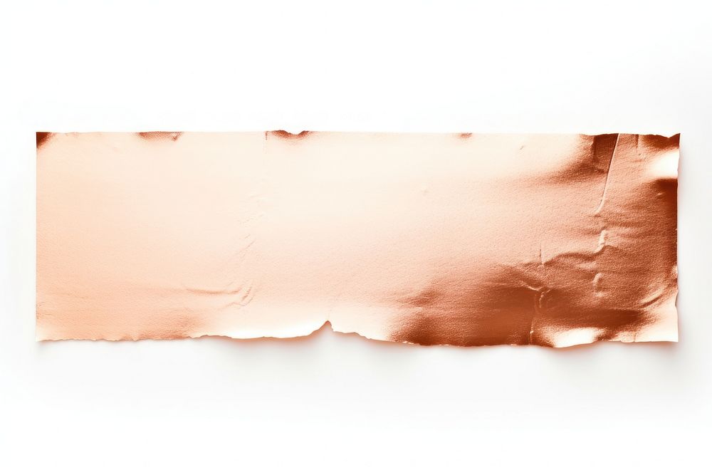 Glossy rose gold foil adhesive strip backgrounds paper white background. AI generated Image by rawpixel.