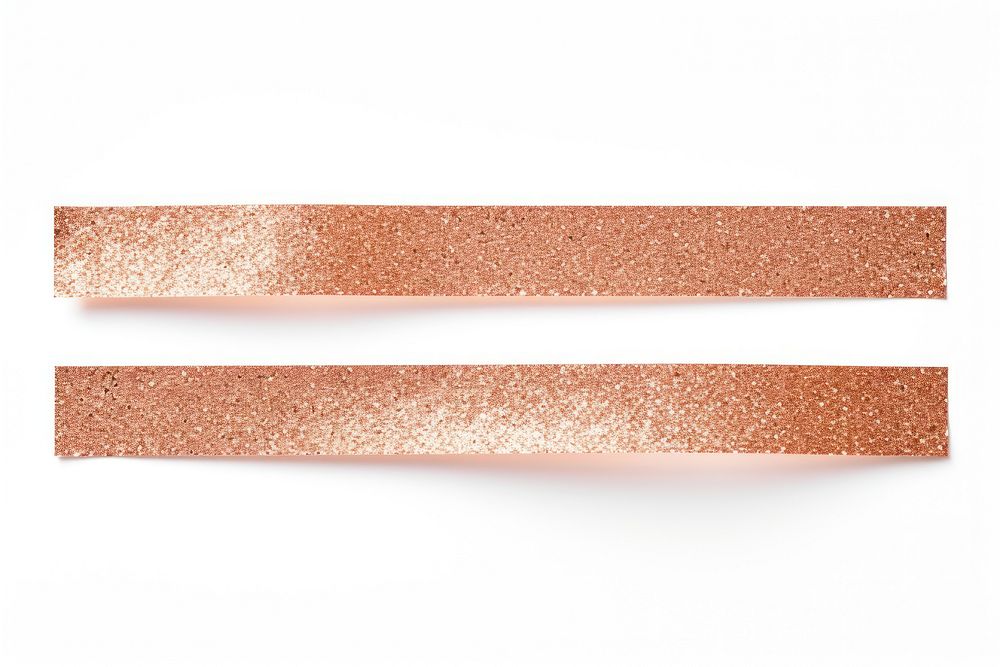 Glossy Rose gold glitter adhesive strip white background rectangle jewelry. AI generated Image by rawpixel.
