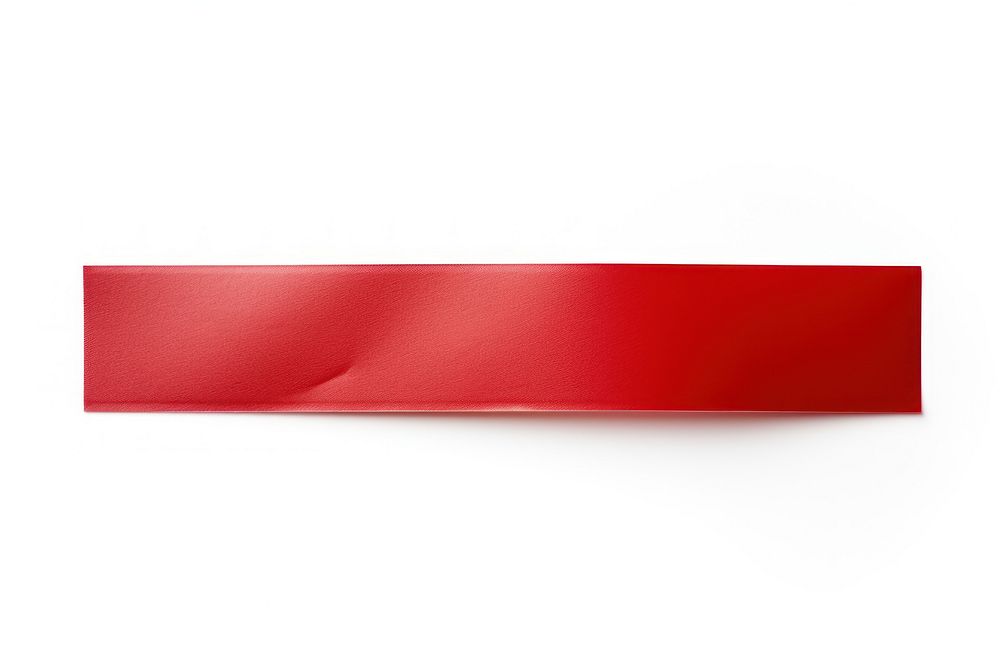 Glossy red vinyl adhesive strip white background accessories simplicity. AI generated Image by rawpixel.