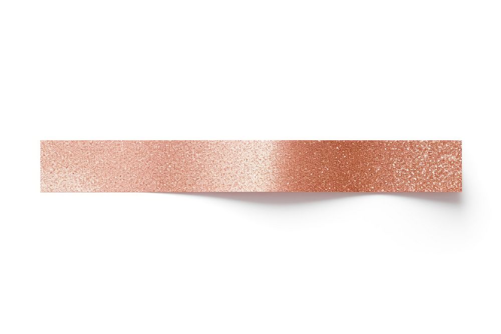 Glossy Rose gold glitter adhesive strip backgrounds white background accessories. AI generated Image by rawpixel.