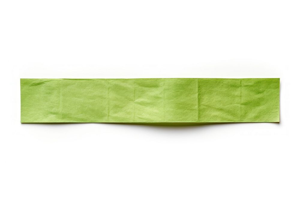 Green paper adhesive strip green white background accessories. AI generated Image by rawpixel.