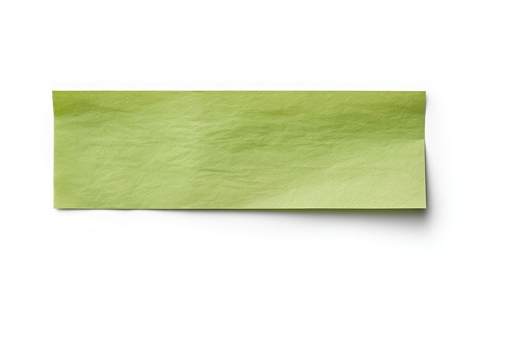 Green paper adhesive strip green white background simplicity. AI generated Image by rawpixel.