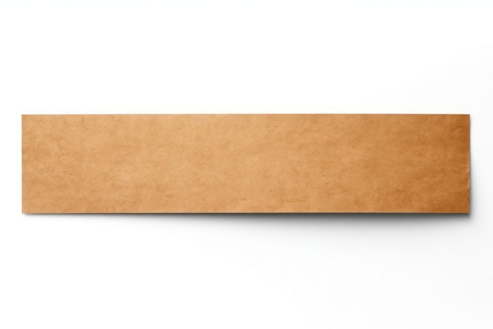 Kraft paper adhesive strip wood white background simplicity. AI generated Image by rawpixel.