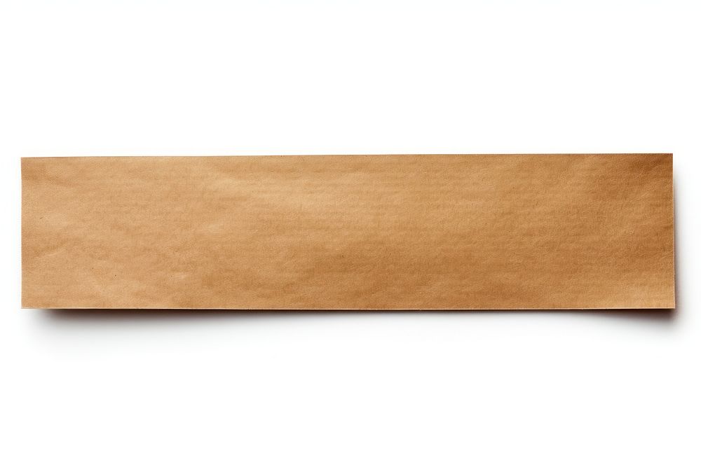 Kraft paper adhesive strip envelope wood white background. AI generated Image by rawpixel.